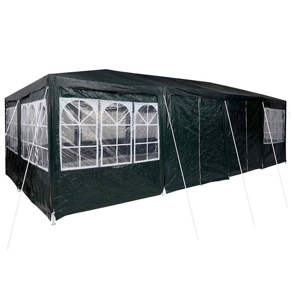 Grünes Partyzelt 8x4m