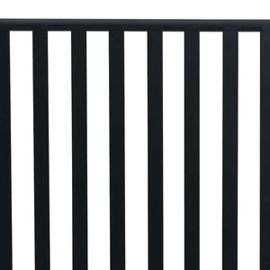 Schwarze Gartenbank Stahl 103,5 cm