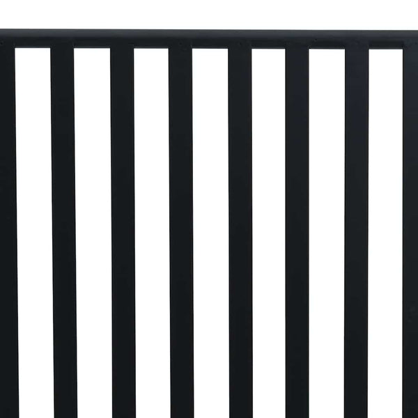 Schwarze Gartenbank Stahl 103,5 cm