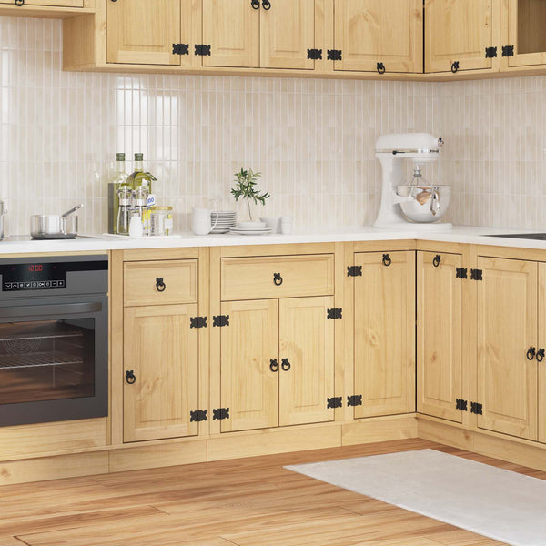 Kiefernholz Schrank Honigbraun 60x46x81,5 cm