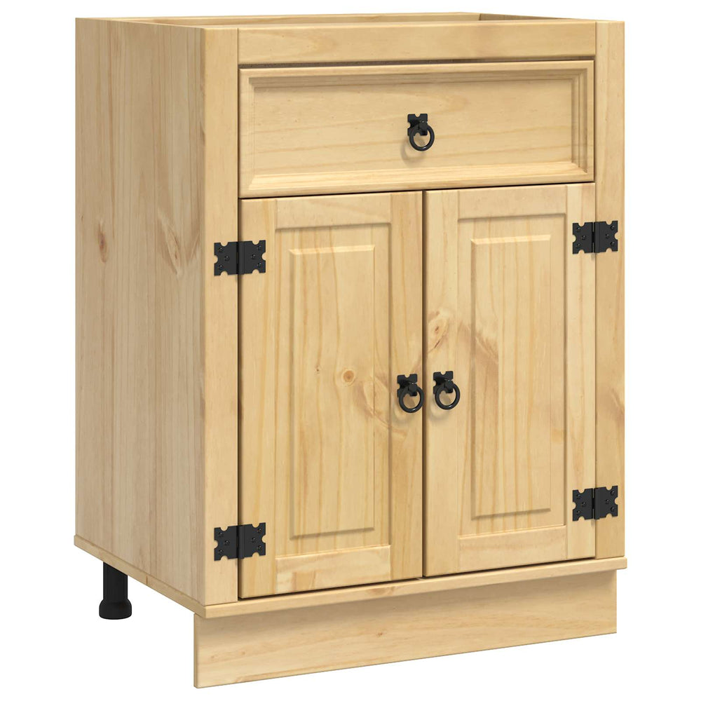 Kiefernholz Schrank Honigbraun 60x46x81,5 cm