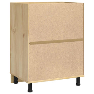 Kiefernholz Schrank Honigbraun 60x46x81,5 cm
