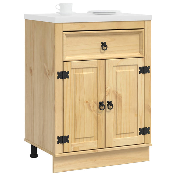 Kiefernholz Schrank Honigbraun 60x46x81,5 cm