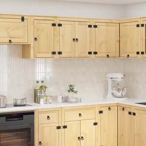 Kiefer Massivholz Schrank Honigbraun 60 cm