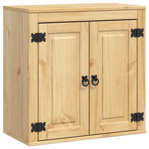 Kiefer Massivholz Schrank Honigbraun 60 cm