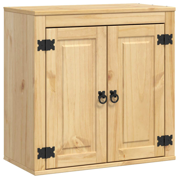 Kiefer Massivholz Schrank Honigbraun 60 cm