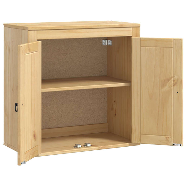 Kiefer Massivholz Schrank Honigbraun 60 cm