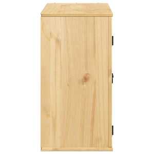 Kiefer Massivholz Schrank Honigbraun 60 cm