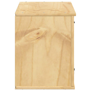 vidaXL Armoire SKI marron miel 60 x 32 x 40 cm Pin massif