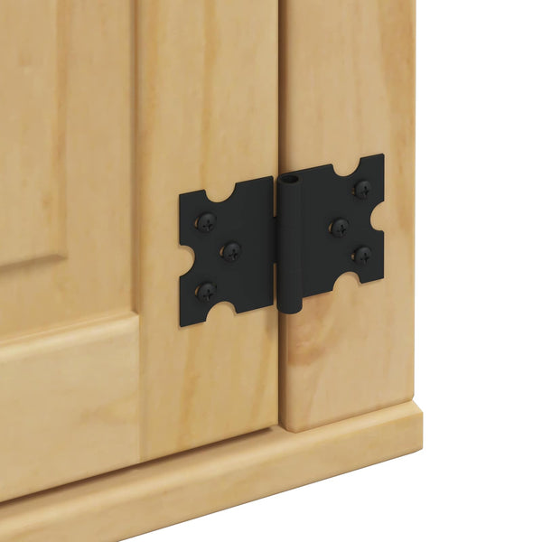 vidaXL Armoire SKI Marron Miel 40 x 32 x 60 cm Bois de Pin Massif