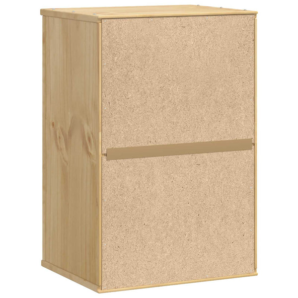 vidaXL Armoire SKI Marron Miel 40 x 32 x 60 cm Bois de Pin Massif