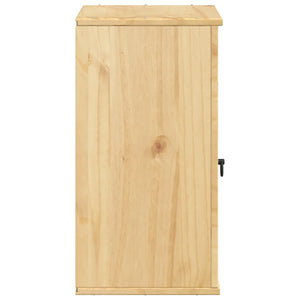 vidaXL Armoire SKI Marron Miel 40 x 32 x 60 cm Bois de Pin Massif