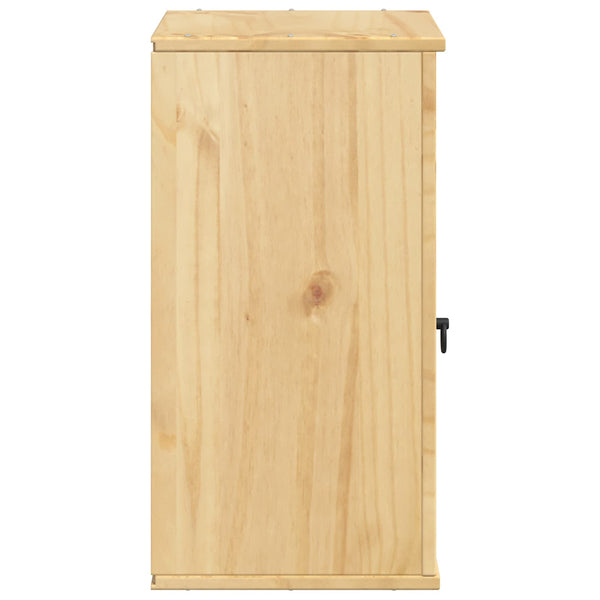 vidaXL Armoire SKI Marron Miel 40 x 32 x 60 cm Bois de Pin Massif