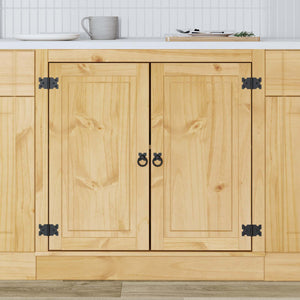 vidaXL Armoire SKI Marron Miel 80 x 46 x 81,5 cm Bois de pin massif