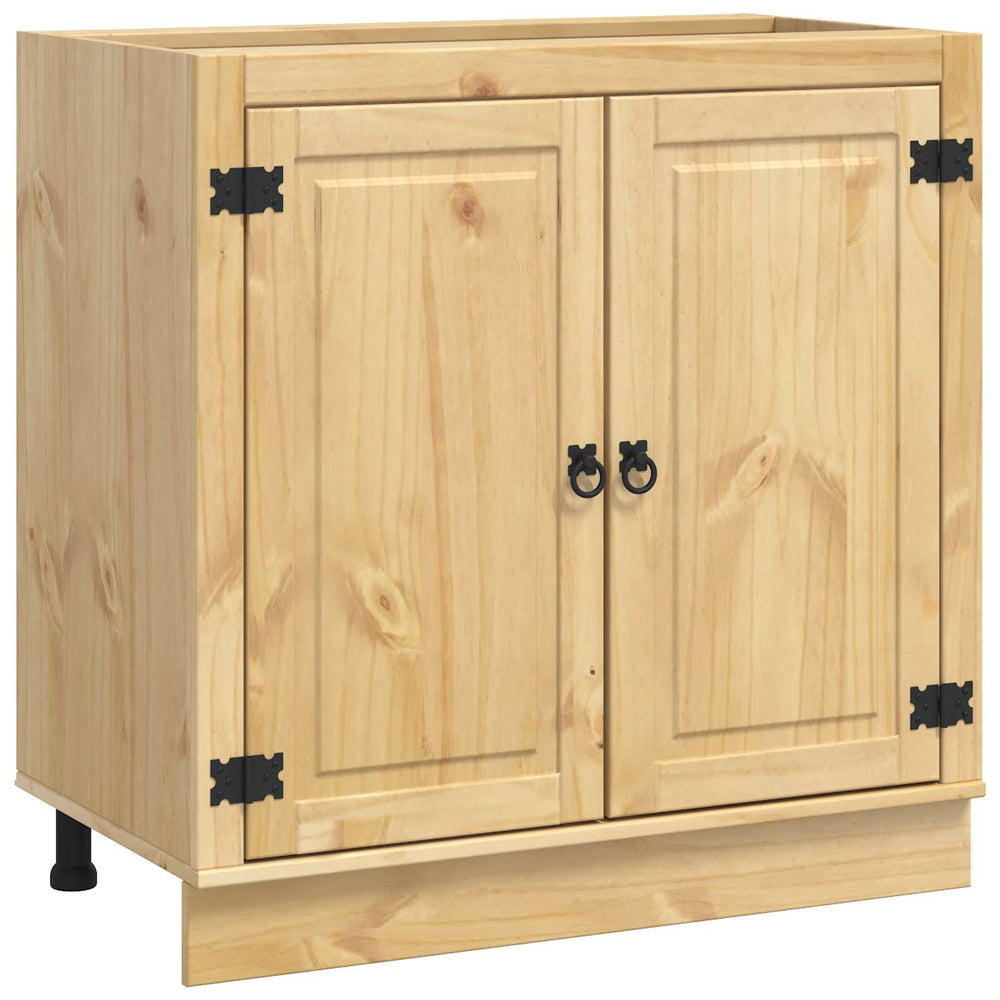 Honigbrauner Kiefernholz Schrank 80cm