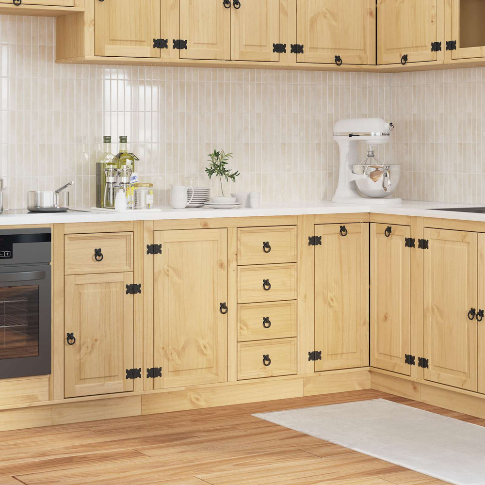 Honigbrauner Kiefernholz Schrank 80cm