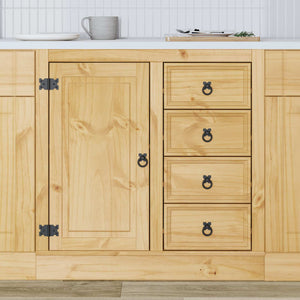 Honigbrauner Kiefernholz Schrank 80cm