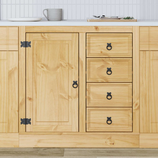 Honigbrauner Kiefernholz Schrank 80cm