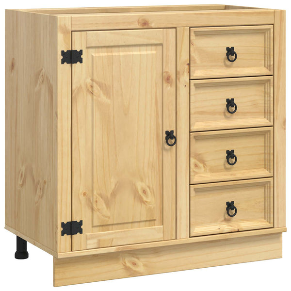 Honigbrauner Kiefernholz Schrank 80cm