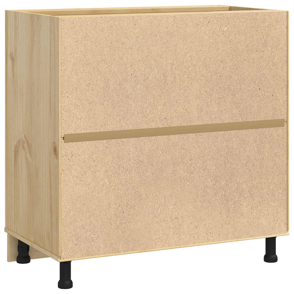 Honigbrauner Kiefernholz Schrank 80cm