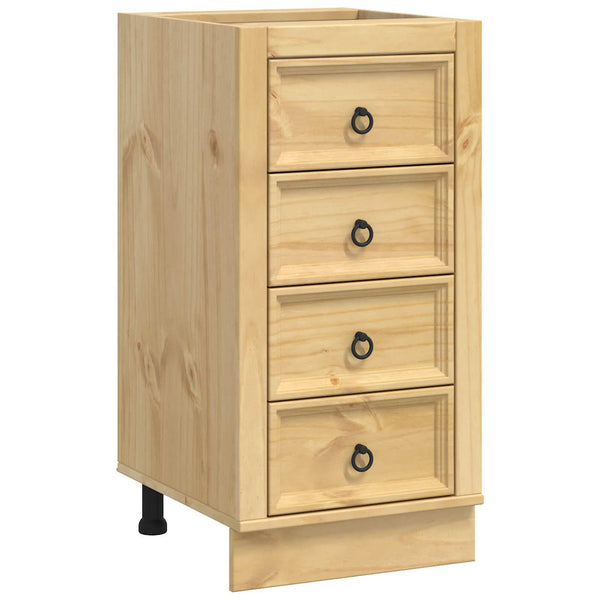 Kiefernholz Schrank Honigbraun 40x46x81cm