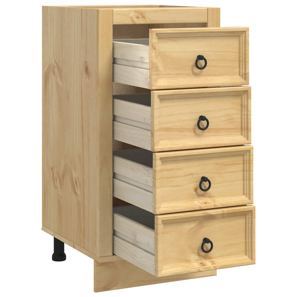 Kiefernholz Schrank Honigbraun 40x46x81cm