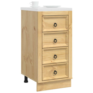 Kiefernholz Schrank Honigbraun 40x46x81cm