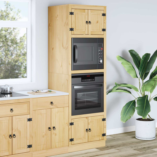 Kiefer Massivholz Schrank Honigbraun