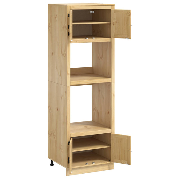 Kiefer Massivholz Schrank Honigbraun