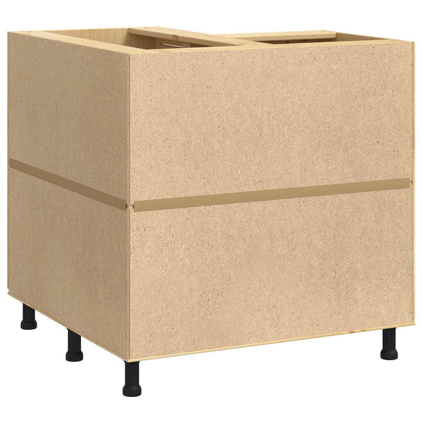 Honigbrauner Kiefernholz Schrank 80x80x81cm