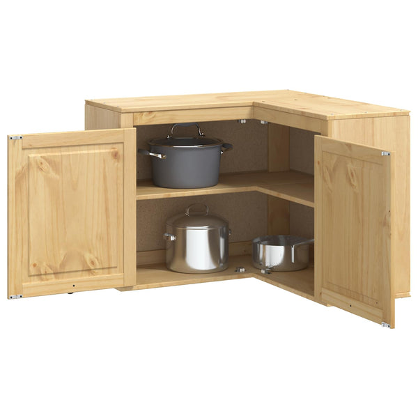 Kiefer Schrank Honigbraun 80x80x60cm