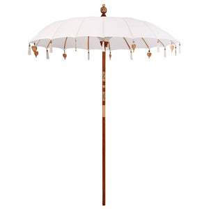 Balinesischer Sonnenschirm Creme 190x190 cm