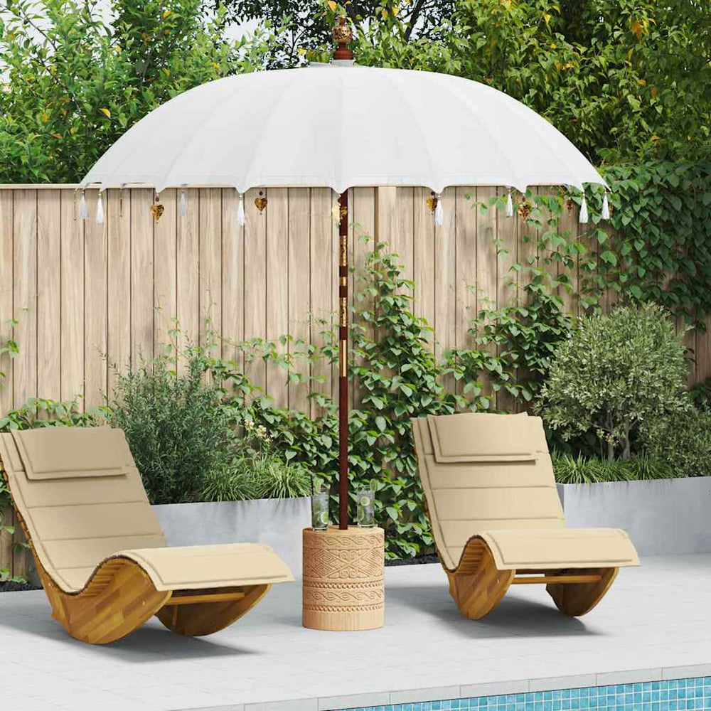Balinesischer Sonnenschirm Creme 220cm