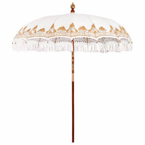 Balinesischer Sonnenschirm Creme