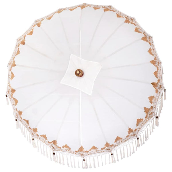 Balinesischer Sonnenschirm Creme