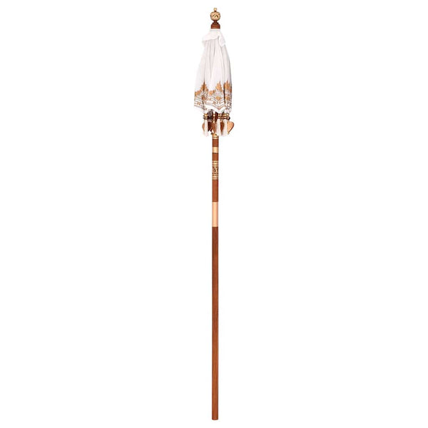 Balinesischer Sonnenschirm Creme 125x125x260cm