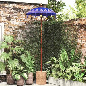 Balinesischer Sonnenschirm Blau 260cm