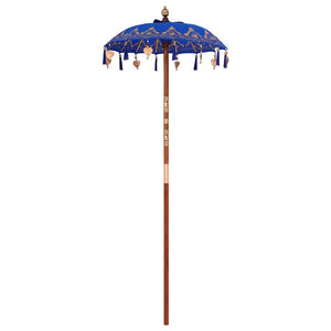 Balinesischer Sonnenschirm Blau 260cm