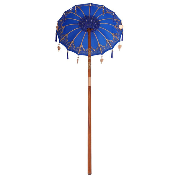 Balinesischer Sonnenschirm Blau 260cm