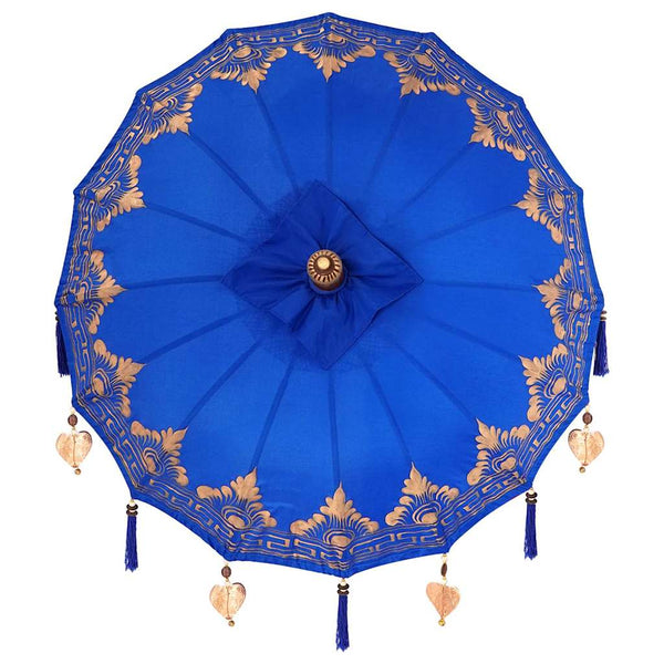 Balinesischer Sonnenschirm Blau 260cm
