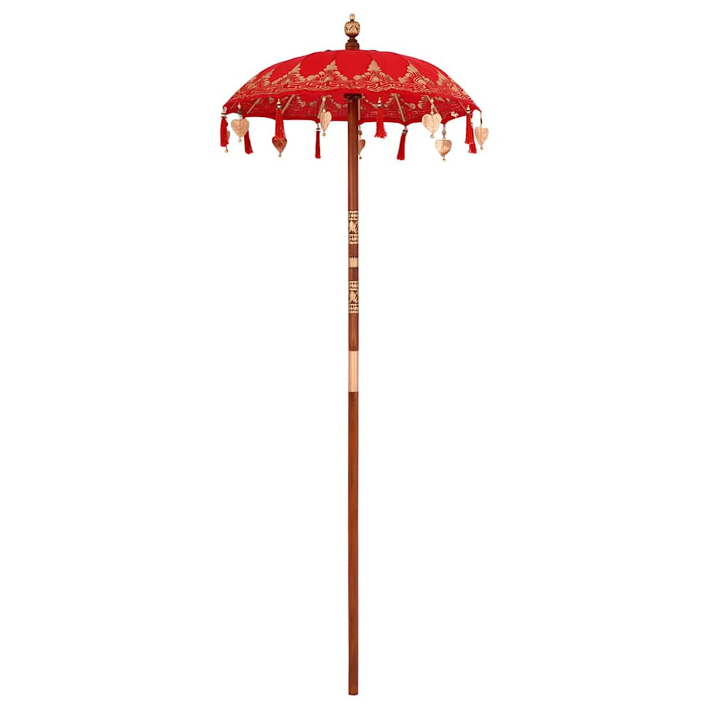 Balinesischer Sonnenschirm Rot 125cm