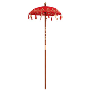 Balinesischer Sonnenschirm Rot 125cm