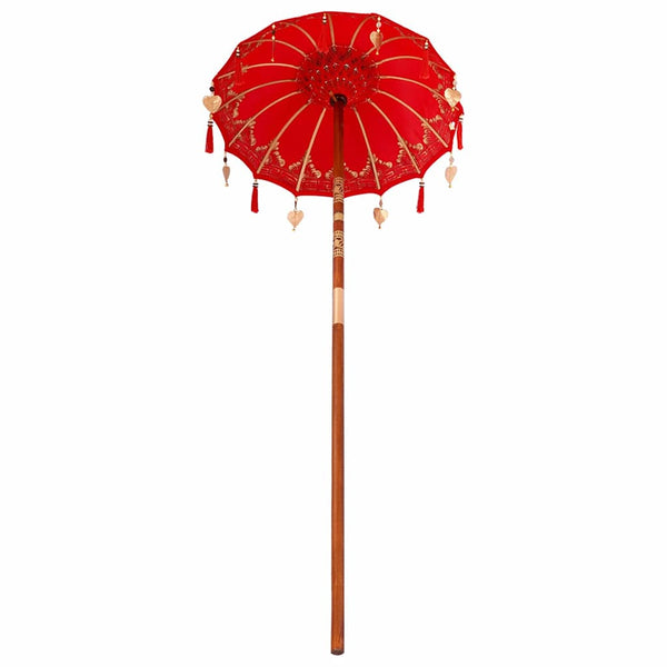Balinesischer Sonnenschirm Rot 125cm