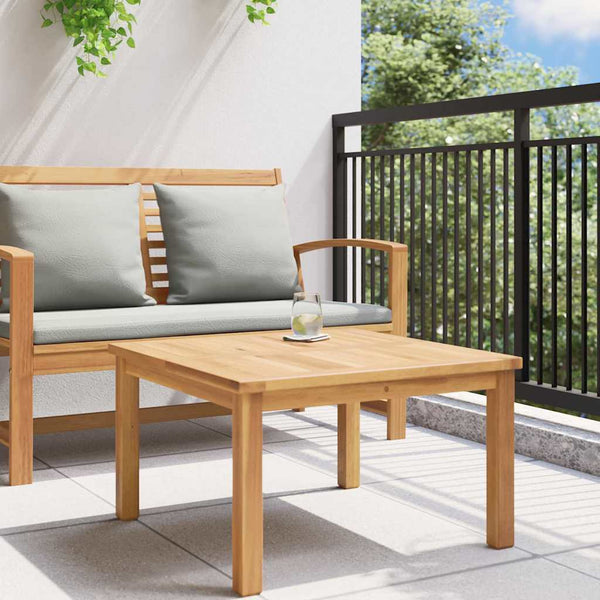 Couchtisch Braun 60x60 cm Teak Massivholz