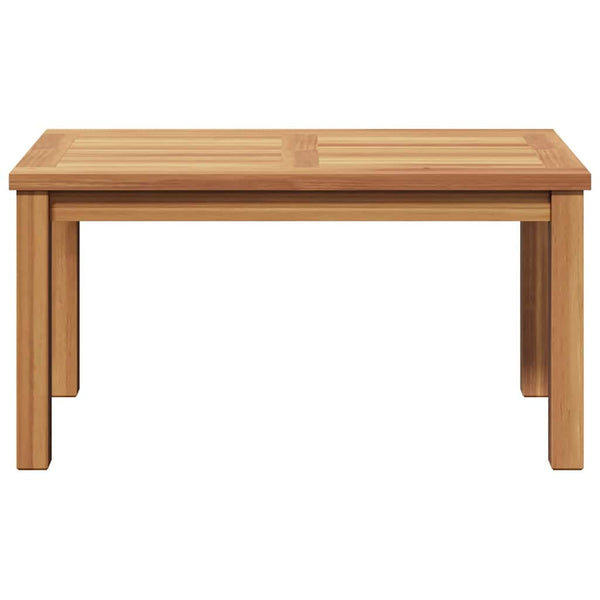 Couchtisch Braun Teak Massivholz 70x40 cm