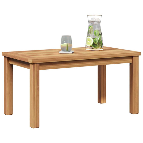 Couchtisch Braun Teak Massivholz 70x40 cm