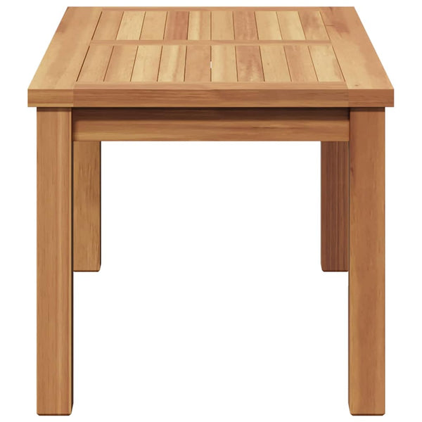 Couchtisch Braun Teak Massivholz 70x40 cm