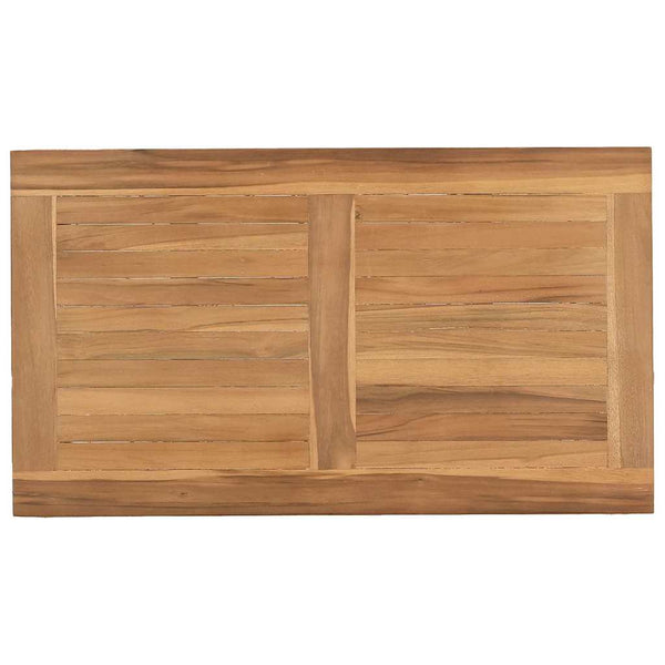Couchtisch Braun Teak Massivholz 70x40 cm