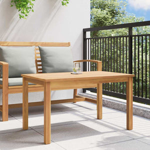 Couchtisch Braun Teak Massivholz 90x50 cm