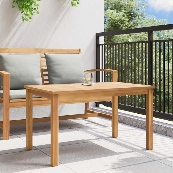 Couchtisch Braun Teak Massivholz 90x50 cm